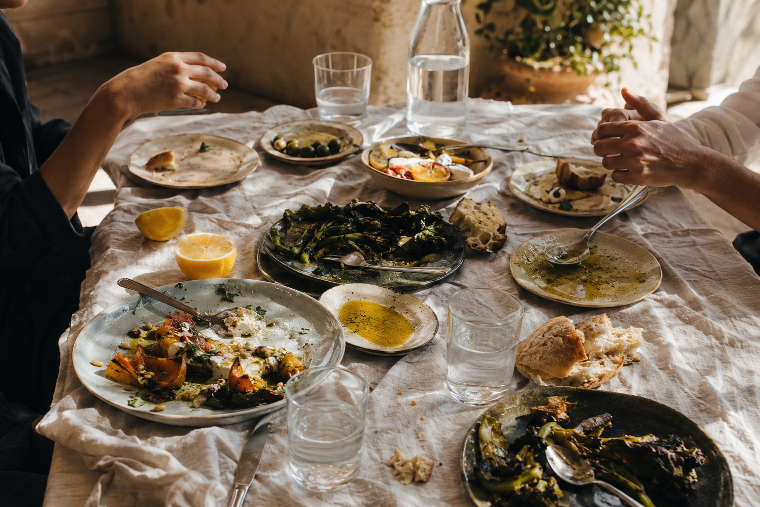 A warm table prepared for a memorable gathering